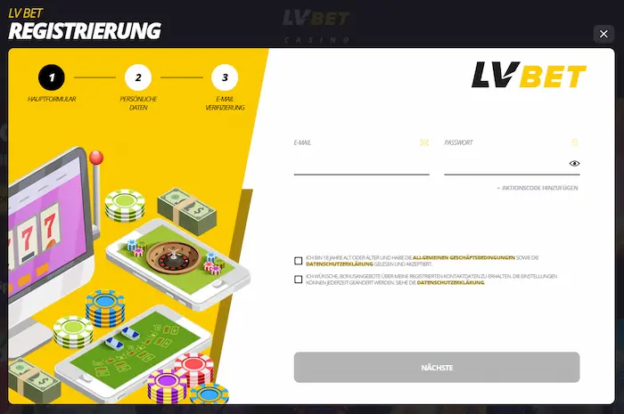 LV Bet Casino Netherlands reg