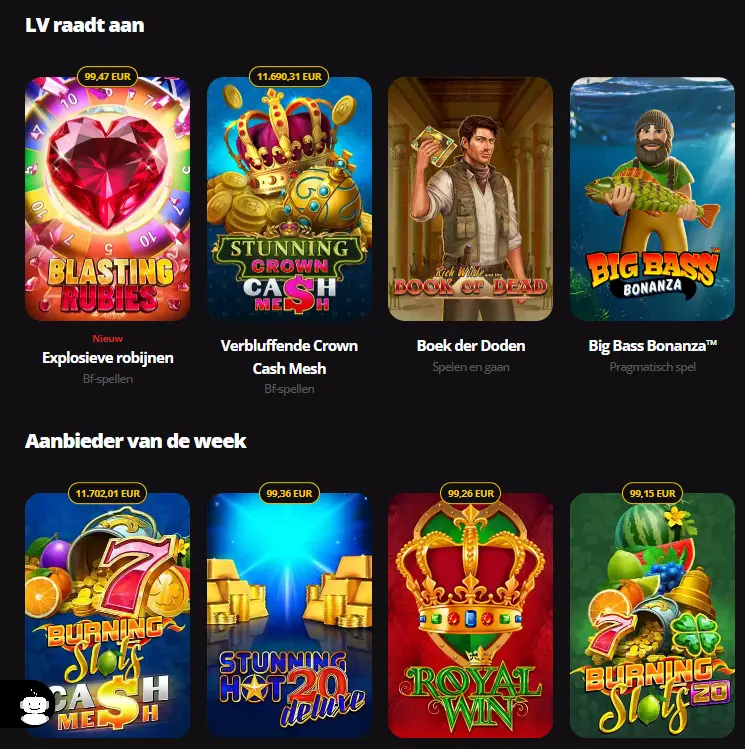 LV Bet Casino Netherlands Spelletjes
